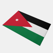 Vlag van Jordanië Deurmat (Schuin)