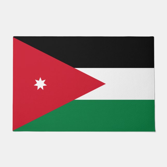 Vlag van Jordanië Deurmat (Voorkant)