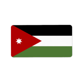 Vlag van Jordanië Etiket