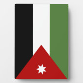 Vlag van Jordanië Fotoplaat (voorkant)