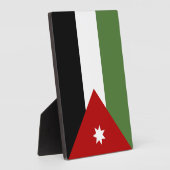 Vlag van Jordanië Fotoplaat (Zijkant)