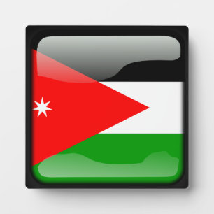 Vlag van Jordanië Fotoplaat
