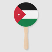 Vlag van Jordanië Handwaaier (Achterkant)