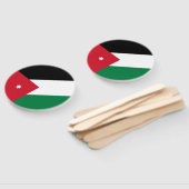 Vlag van Jordanië Handwaaier (Niet-gemonteerd)