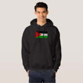 vlag van Jordanië Hoodie (Voorkant volledig)