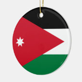 Vlag van Jordanië Keramisch Ornament (Links)