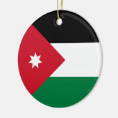 Vlag van Jordanië Keramisch Ornament (Links)
