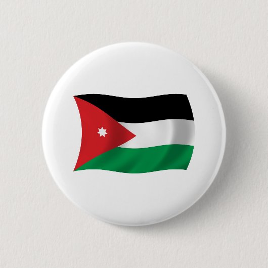 Vlag van Jordanië knop Ronde Button 5,7 Cm (Voorkant)