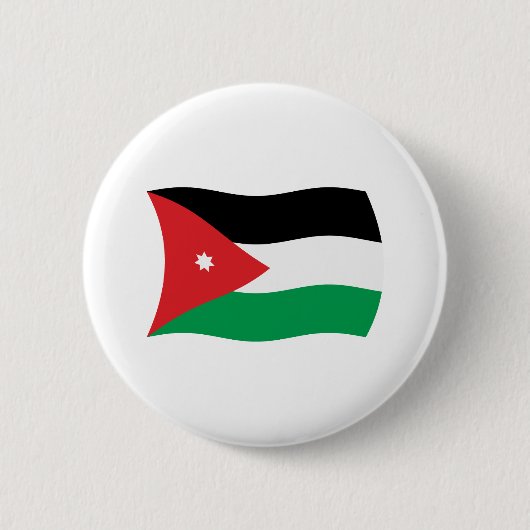 Vlag van Jordanië knop Ronde Button 5,7 Cm (Voorkant)