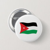 Vlag van Jordanië knop Ronde Button 5,7 Cm (Voorkant /achterkant)