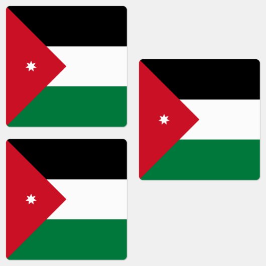 Vlag van Jordanië Labels (Groep)