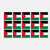 Vlag van Jordanië Labels (Vel)