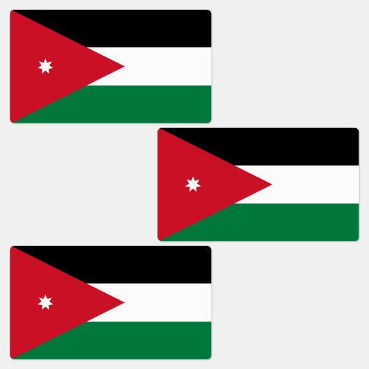Vlag van Jordanië Labels (Groep)