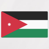 Vlag van Jordanië Labels (Design 1)