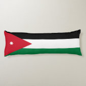 Vlag van Jordanië Lichaamskussen (Achterkant)