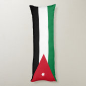 Vlag van Jordanië Lichaamskussen (Achterkant (Verticaal))