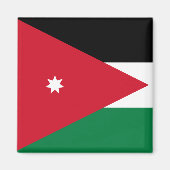 Vlag van Jordanië Magneet (Voorkant)