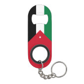 Vlag van Jordanië Mini Flessenopener (Achterkant)