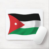 Vlag van Jordanië Muismat (Met muis)