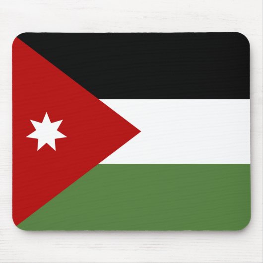 Vlag van Jordanië Muismat (Voorkant)