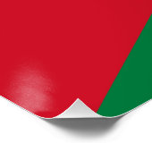Vlag van Jordanië Perfect Poster (Hoek)