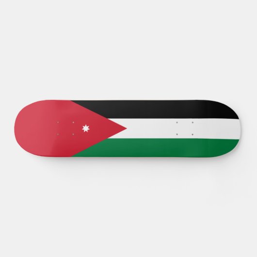 Vlag van Jordanië Persoonlijk Skateboard (Horizontaal)