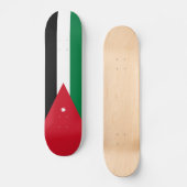 Vlag van Jordanië Persoonlijk Skateboard (Voorkant)