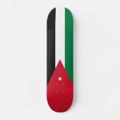 Vlag van Jordanië Persoonlijk Skateboard (Voorkant)