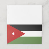 Vlag van Jordanië Plaatskaartje (Buitenkant ongevouwen)