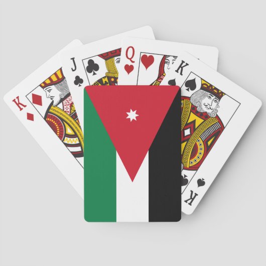 Vlag van Jordanië Pokerkaarten (Achterkant)