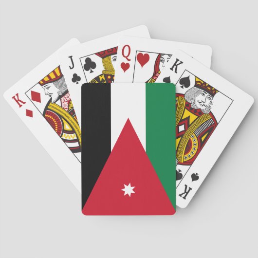 Vlag van Jordanië Pokerkaarten (Achterkant)