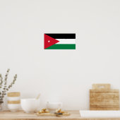 Vlag van Jordanië Poster (Keuken)