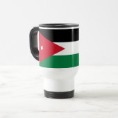Vlag van Jordanië Reisbeker (Voorkant links)