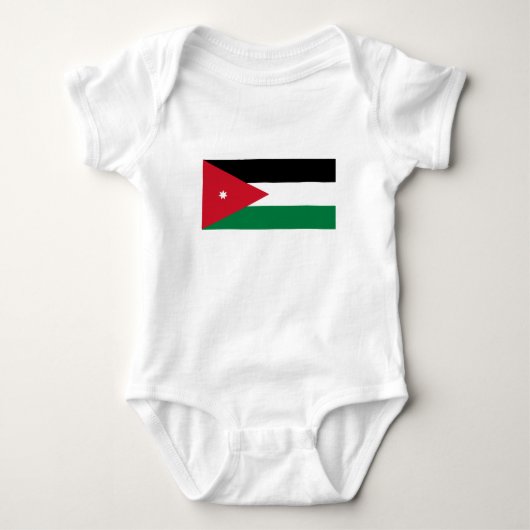 Vlag van Jordanië Romper (Voorkant)