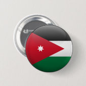Vlag van Jordanië Ronde Button 5,7 Cm (Voorkant /achterkant)