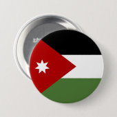 Vlag van Jordanië Ronde Button 7,6 Cm (Voorkant /achterkant)
