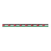 Vlag van Jordanië Satijnen Lint (Voorkant)