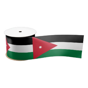 Vlag van Jordanië Satijnen Lint