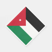 Vlag van Jordanië Servet (Hoek)