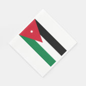 Vlag van Jordanië Servet (Hoek)