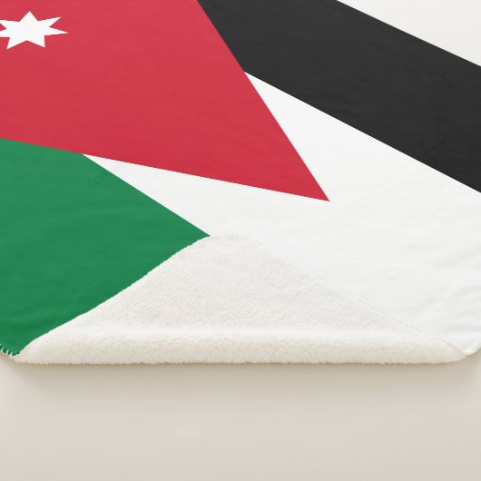 Vlag van Jordanië Sherpa Deken (3/4)