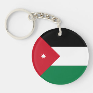 Vlag van Jordanië Sleutelhanger