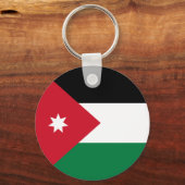 Vlag van Jordanië Sleutelhanger (Voorkant)