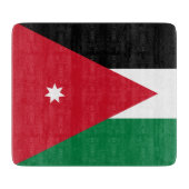 Vlag van Jordanië Snijplank (Voorkant)