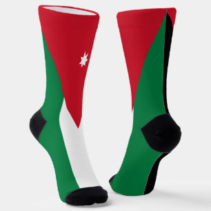Vlag van Jordanië Sokken