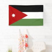 Vlag van Jordanië Spandoek (Insitu)