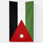 Vlag van Jordanië Spandoek (Verticaal)