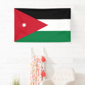 Vlag van Jordanië Spandoek (Insitu)