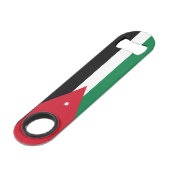 Vlag van Jordanië Speed Flessenopener (Voorkant Gekanteld)