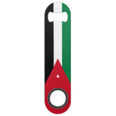 Vlag van Jordanië Speed Flessenopener (Voorkant)